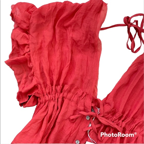 NWT Charlie Charlie Charlotte Red Maxi Dress - Picture 9 of 11